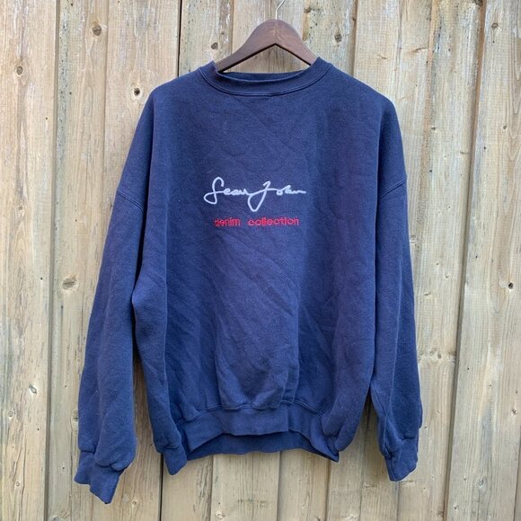 Vintage Sean John Crewneck Sweater BIG LOGO XXL - Picture 2 of 4